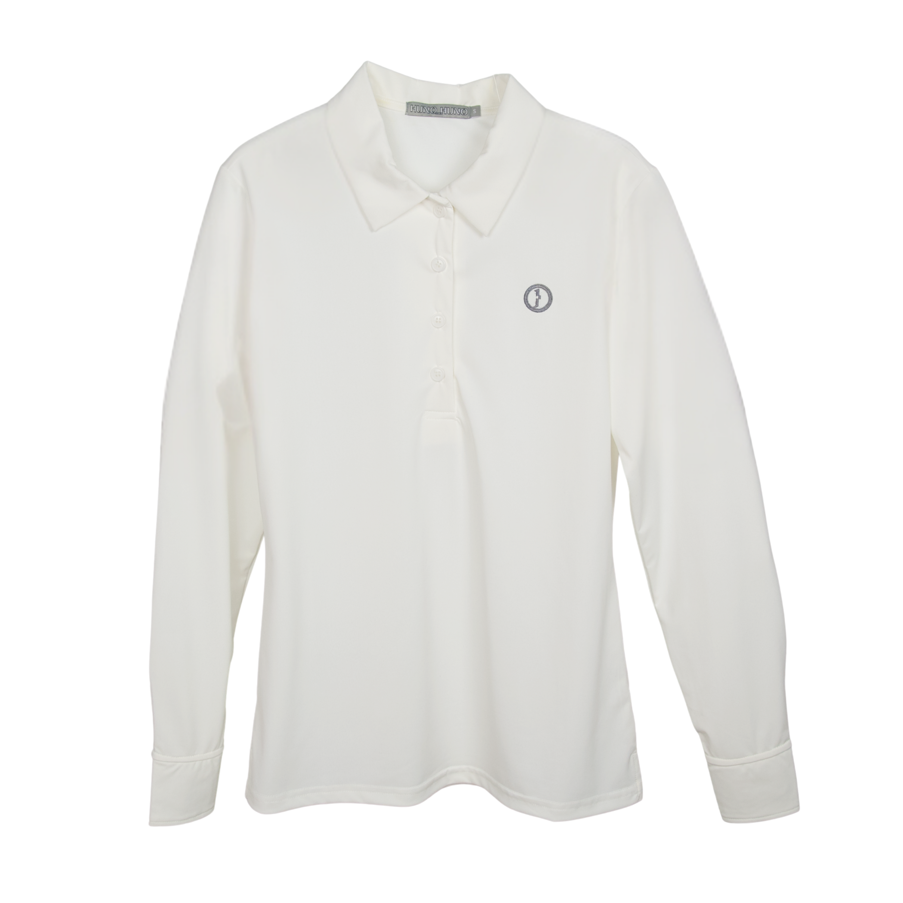 Polo Técnico de Manga Larga con protección solar, blanco roto