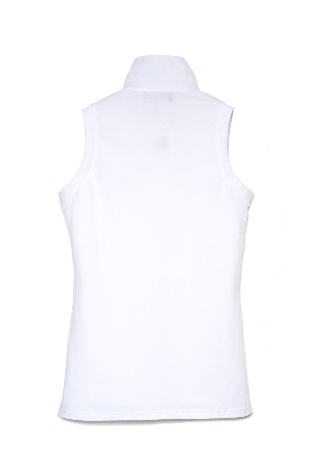 Polo de Piqué sin Mangas Blanco