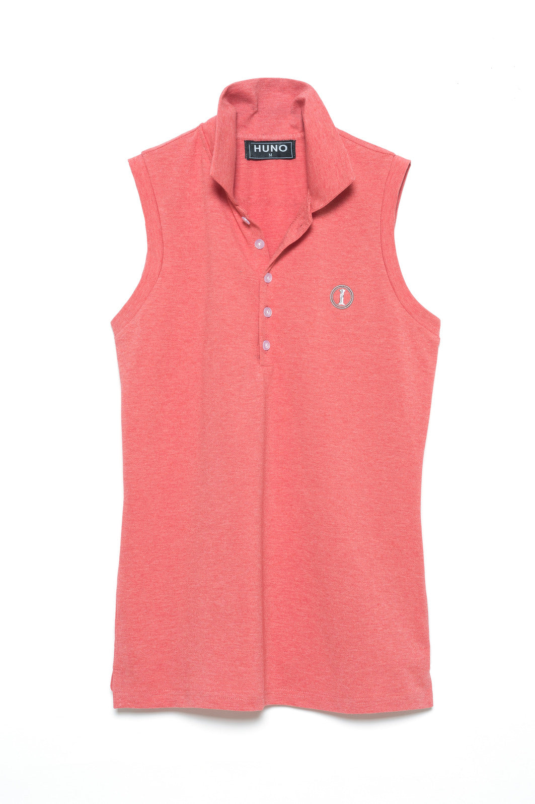 Polo de Piqué sin Mangas Fresa