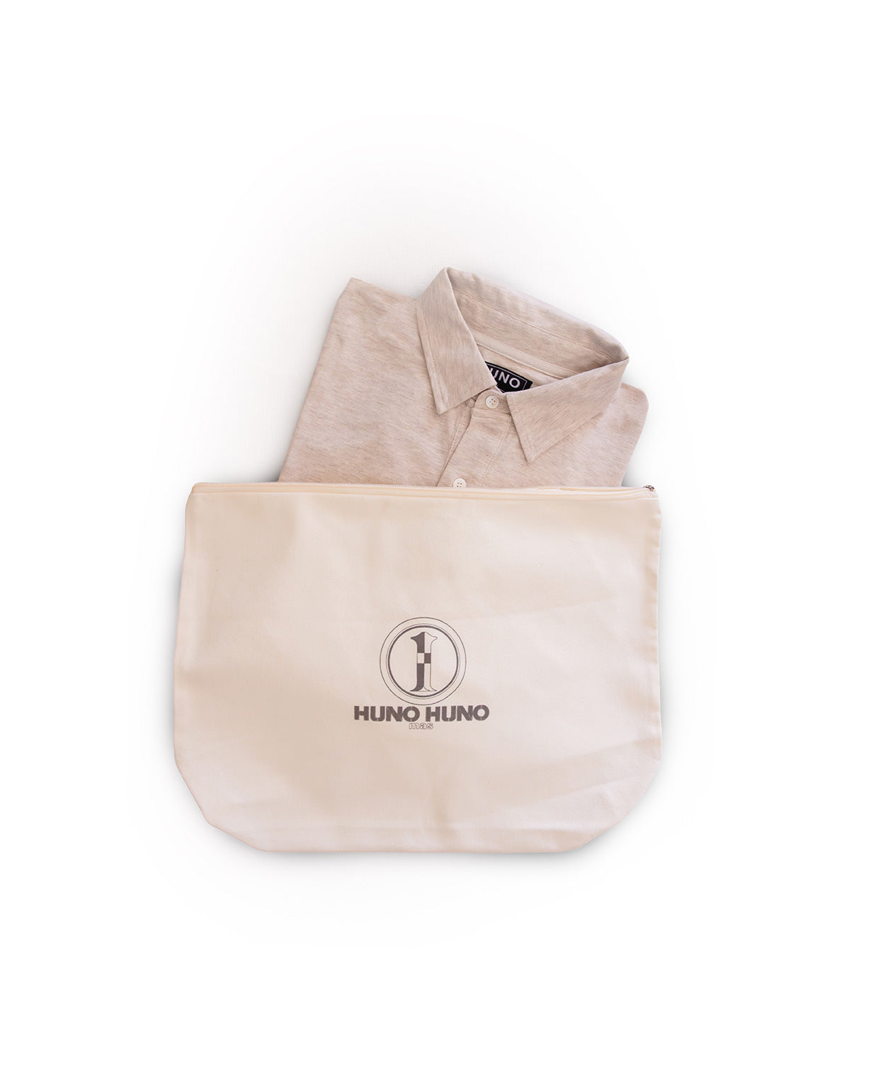 Polo de Algodón de Manga Larga Arena