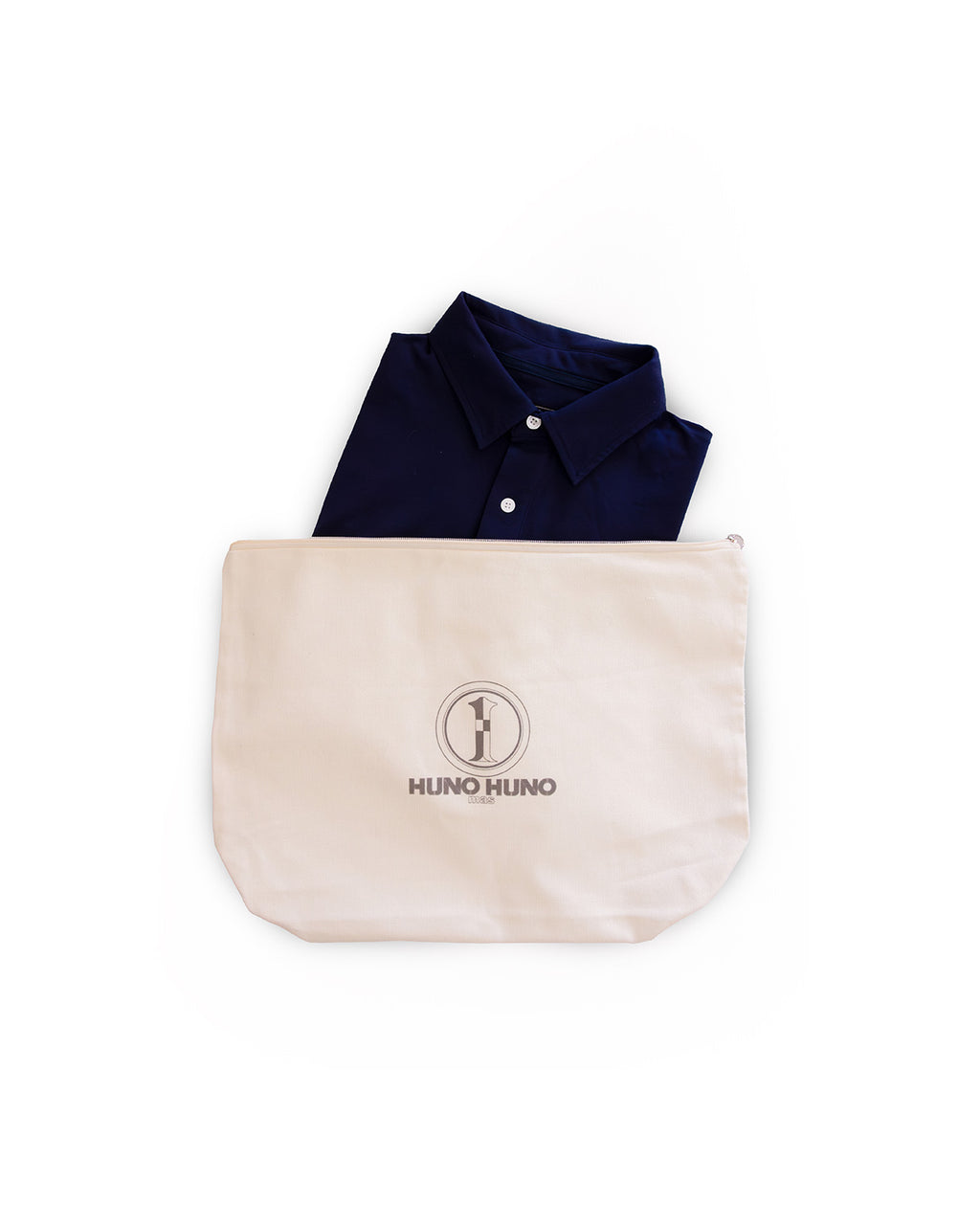 Polo de Algodón de Manga Larga Azul Océano