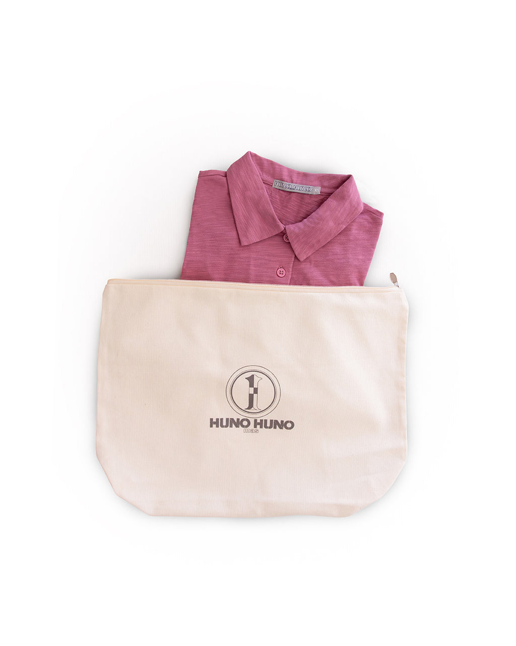 Polo de Algodón Manga Larga Rosa Envejecido