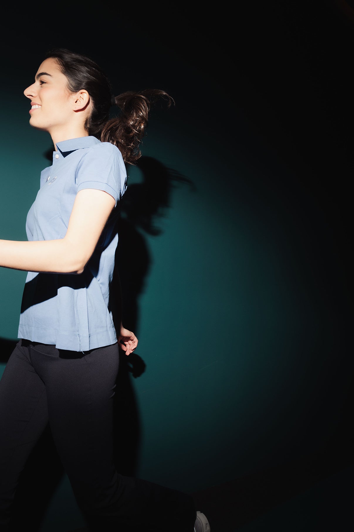 Polo de Piqué Manga Corta Azul Indigo