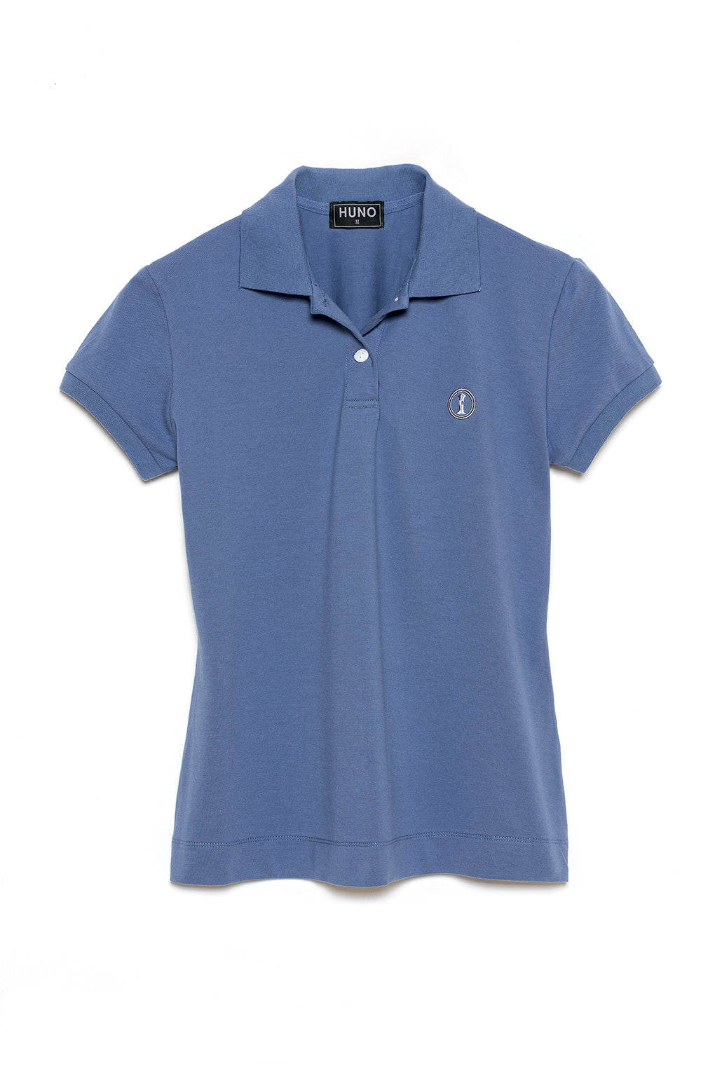 Polo de Piqué Manga Corta Azul Indigo