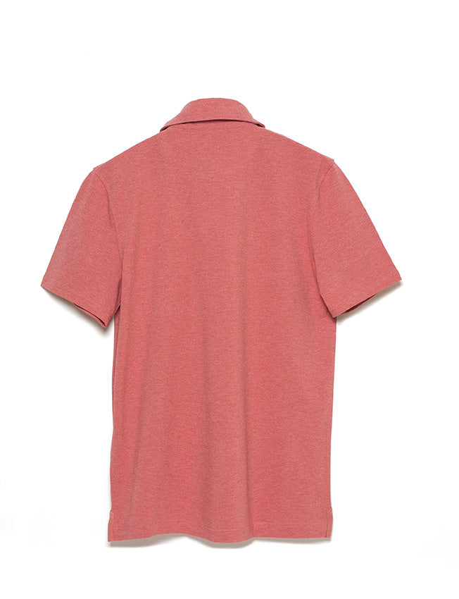 Polo de Piqué Manga Corta Frambuesa